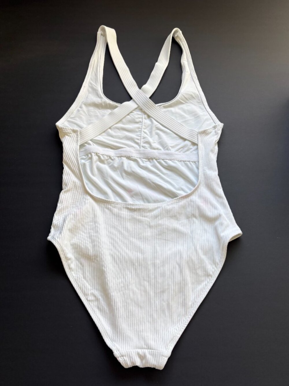 ANDIE Tulum One-Piece Swimsuit Ribbed White - Picture 3 of 10